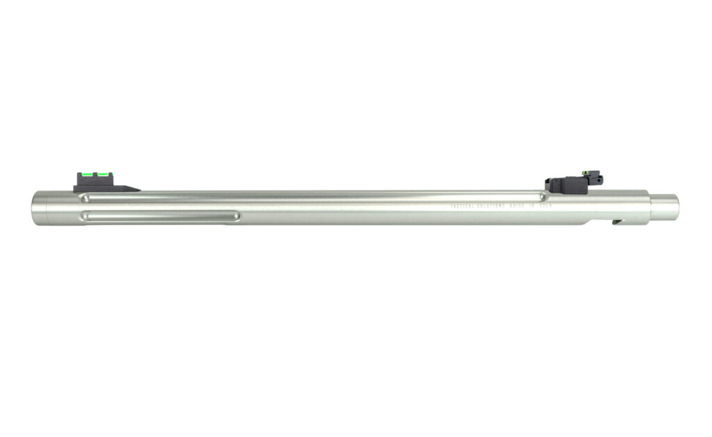 Product image for SILVER X-RING OPEN SIGHT BARREL FOR RUGER® 10/22® RIFLES THREADED AND FLUTED