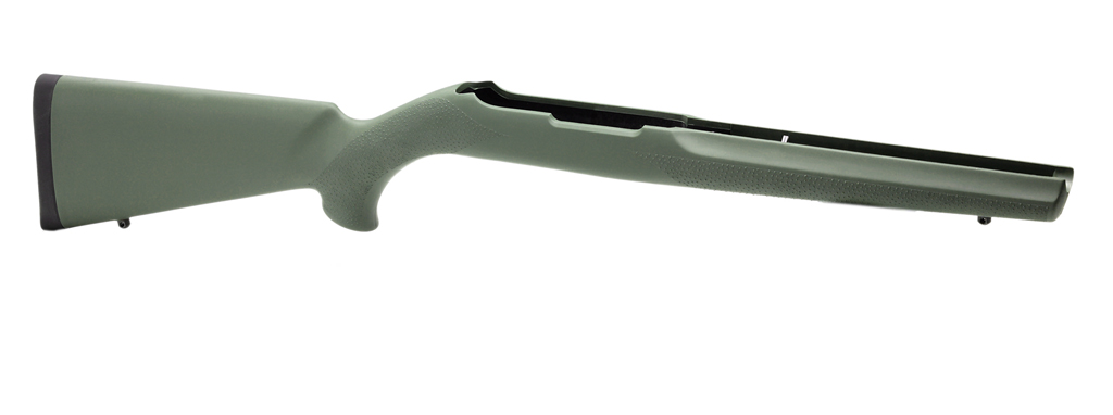 Close up product image of the Olive Drab Hogue® Overmolded Stock for 10/22® Rifles