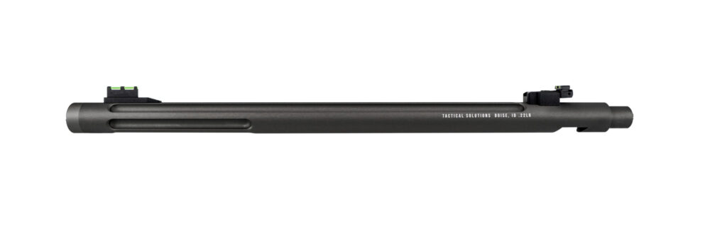 Product image for MATTE BLACK X-RING OPEN SIGHT BARREL FOR RUGER® 10/22® RIFLES THREADED AND FLUTED