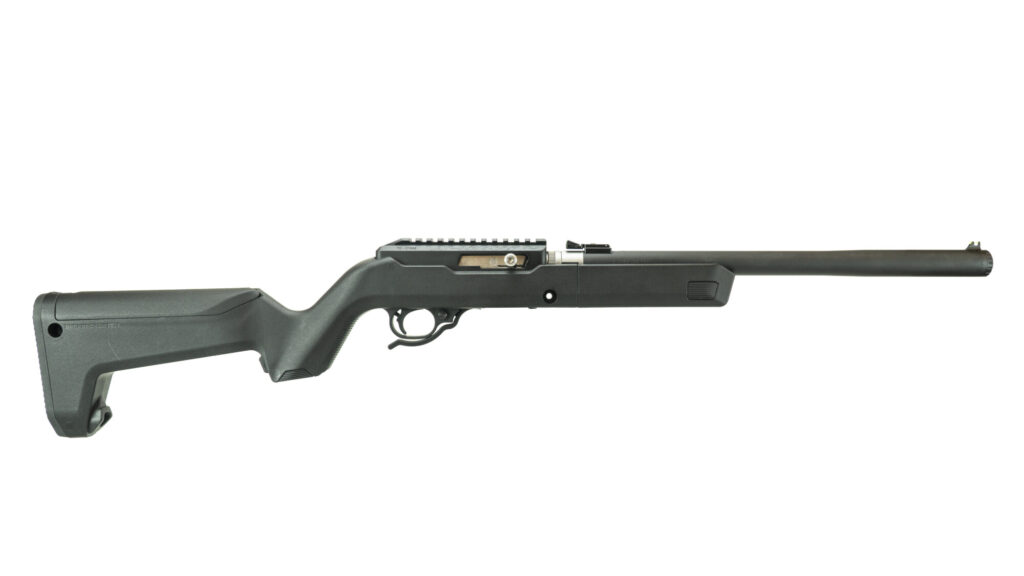 Product image of the MATTE BLACK INTEGRALLY SUPPRESSED X-RING TAKEDOWN RIFLE / HUNTER STOCK / BLK