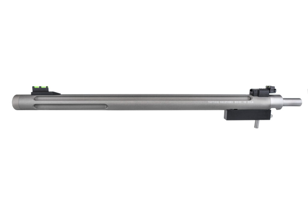 Product image of the GUN METAL GRAY X-RING TAKEDOWN BARREL FOR RUGER® 10/22 TAKEDOWN® RIFLES