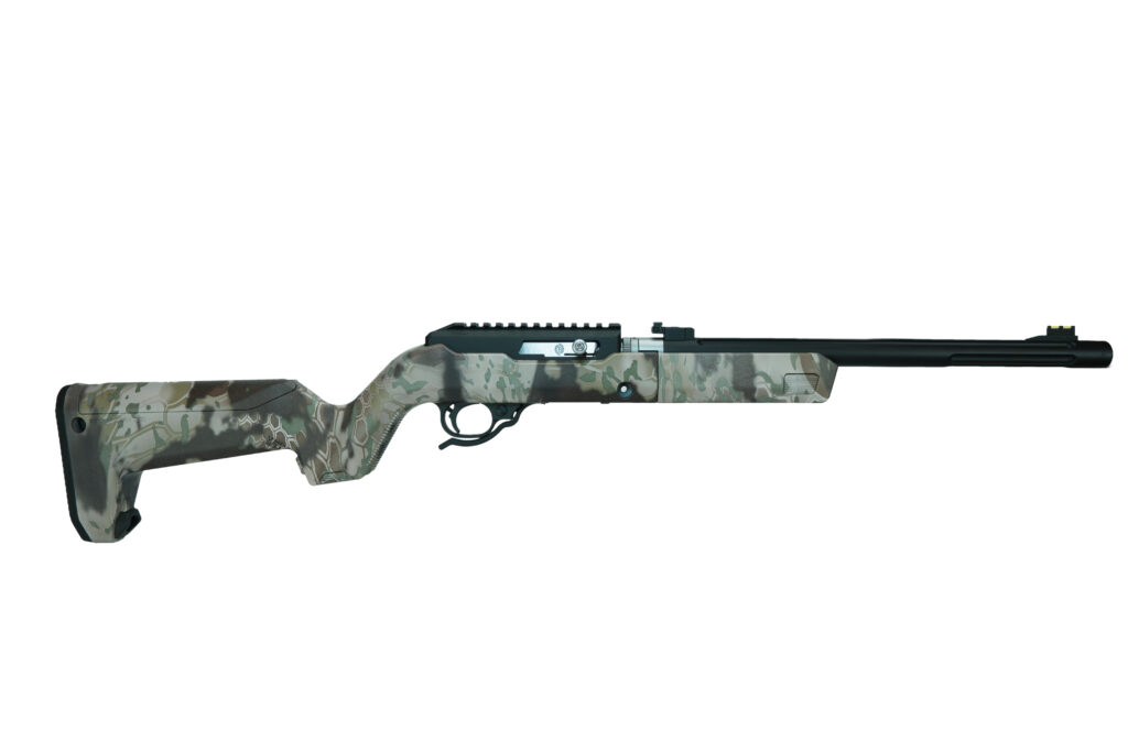 Product image of the MATTE BLACK X-RING VR® TAKEDOWN RIFLE / BACKPACKER STOCK / KRYPTEK® OBSKURA TRANSITIONAL™