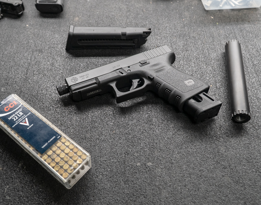 Cinematic product image of the TSG-22 M17/22 Maintenance Kit for GLOCK® Conversions.