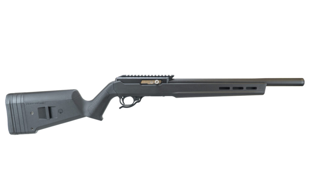 Product image of the MATTE BLACK INTEGRALLY SUPPRESSED X-RING RIFLE / HUNTER STOCK / BLACK