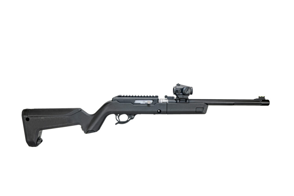 Product image of the MATTE BLACK X-RING TAKEDOWN RIFLE w/ OPTIC / BACKPACKER STOCK / BLACK