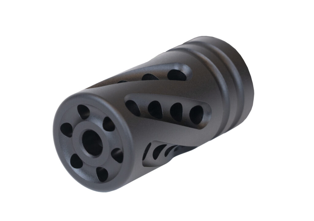 Up close product view of the X-RING® Performance Compensator 1/2 X 28 - Matte Black.