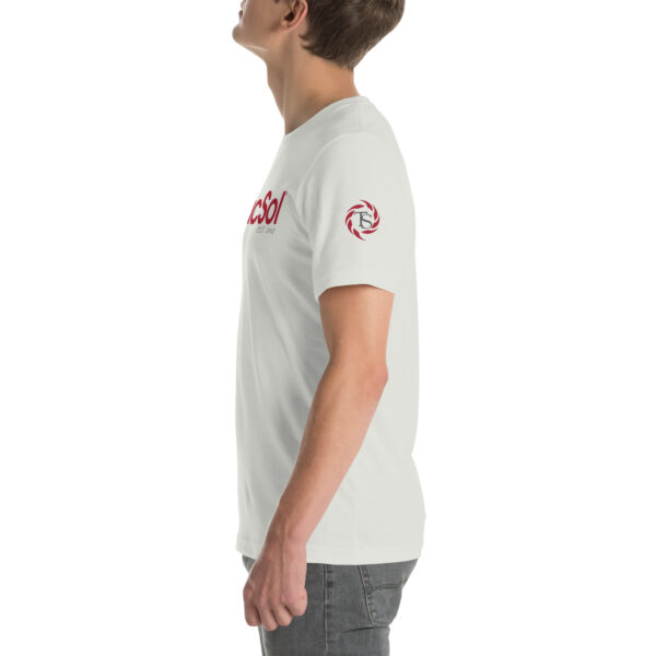 Tacsol Logo [Front] TacSol Swirl [Left Arm] Men's T Shirt - Image 2