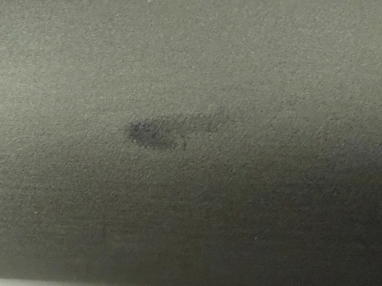 An up close image of a blemish.