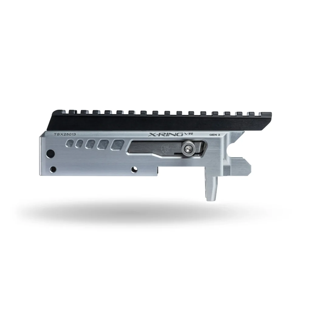 Product image of the 40 MOA Long pic rail. on gen 2 x-ring vr receiver.