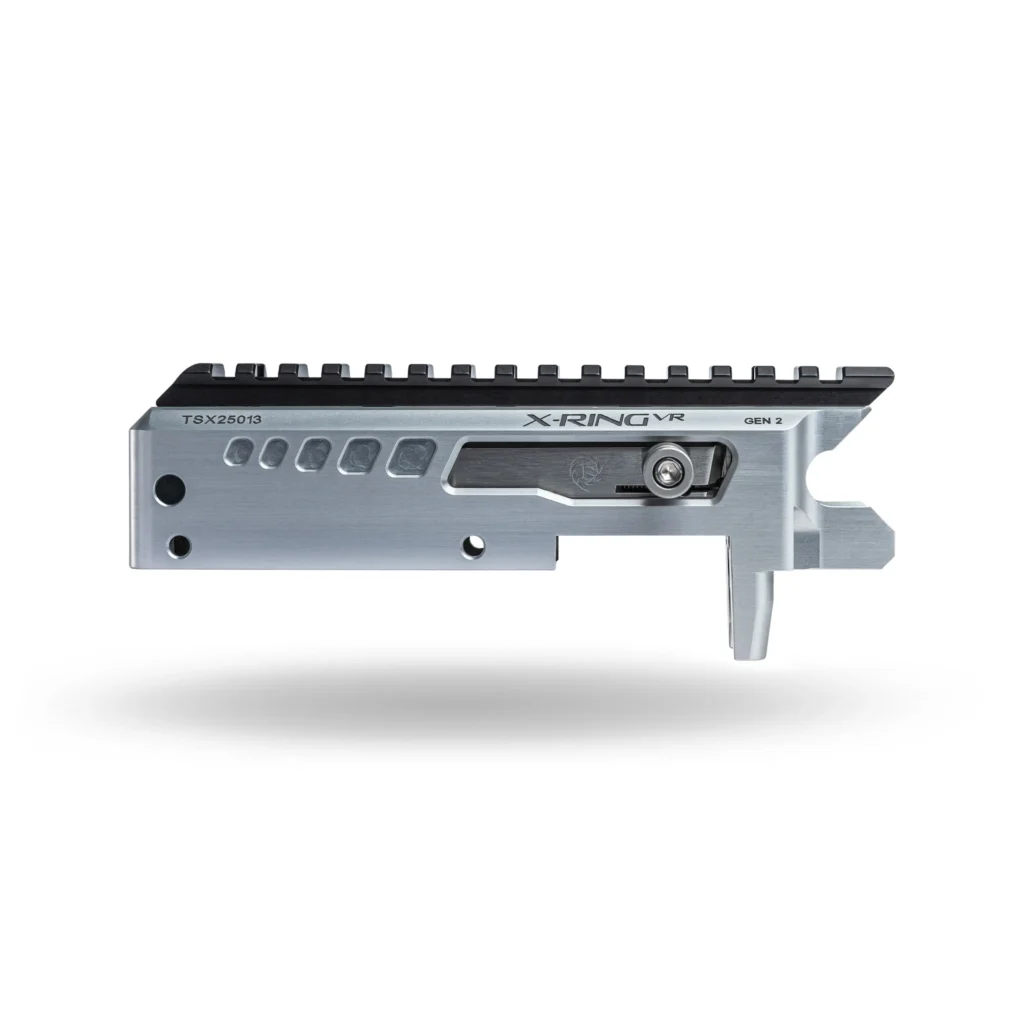 Product image of the 20 MOA short pic rail. on gen 2 x-ring vr receiver.